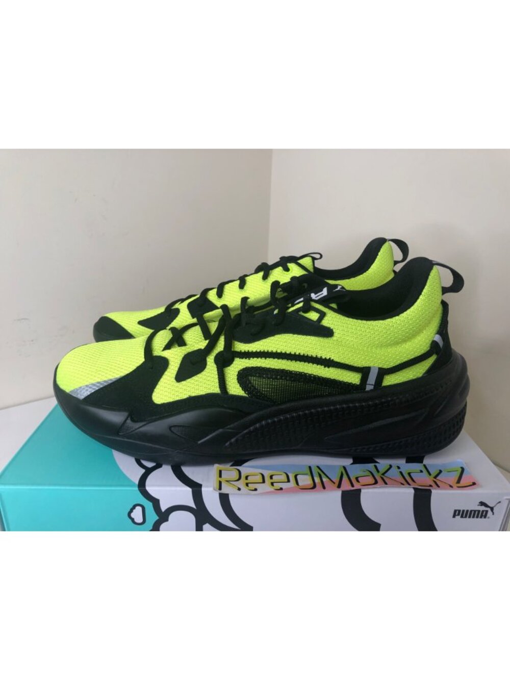 Puma RS Dreamer J.COLE Black Yellow Lime Mens Sizes